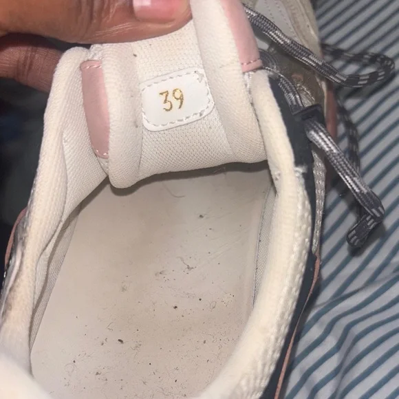 Moncler Women's Sneakers in Pink, Silver, and Black - Picture 3 of 4